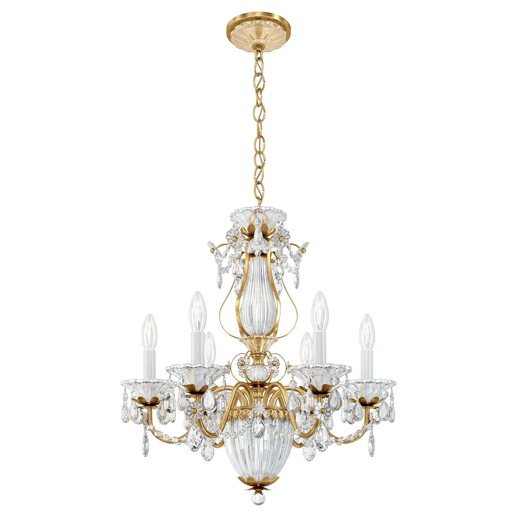 Bagatelle 7 - Light Chandelier - Heirloom BronzeBlushlighting