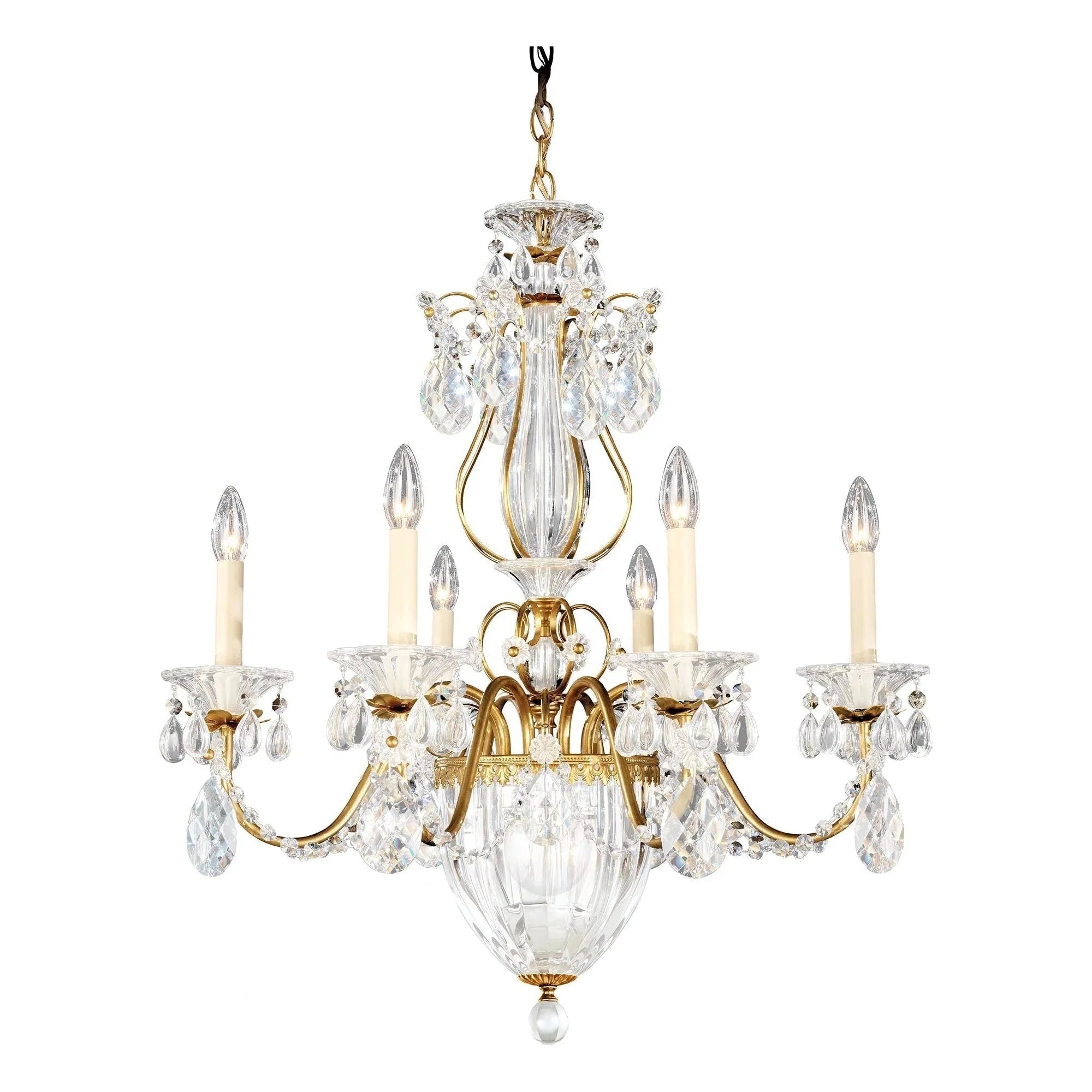 Bagatelle 7 - Light Chandelier - French GoldBlushlighting