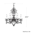 Bagatelle 7 - Light Chandelier - Heirloom BronzeBlushlighting