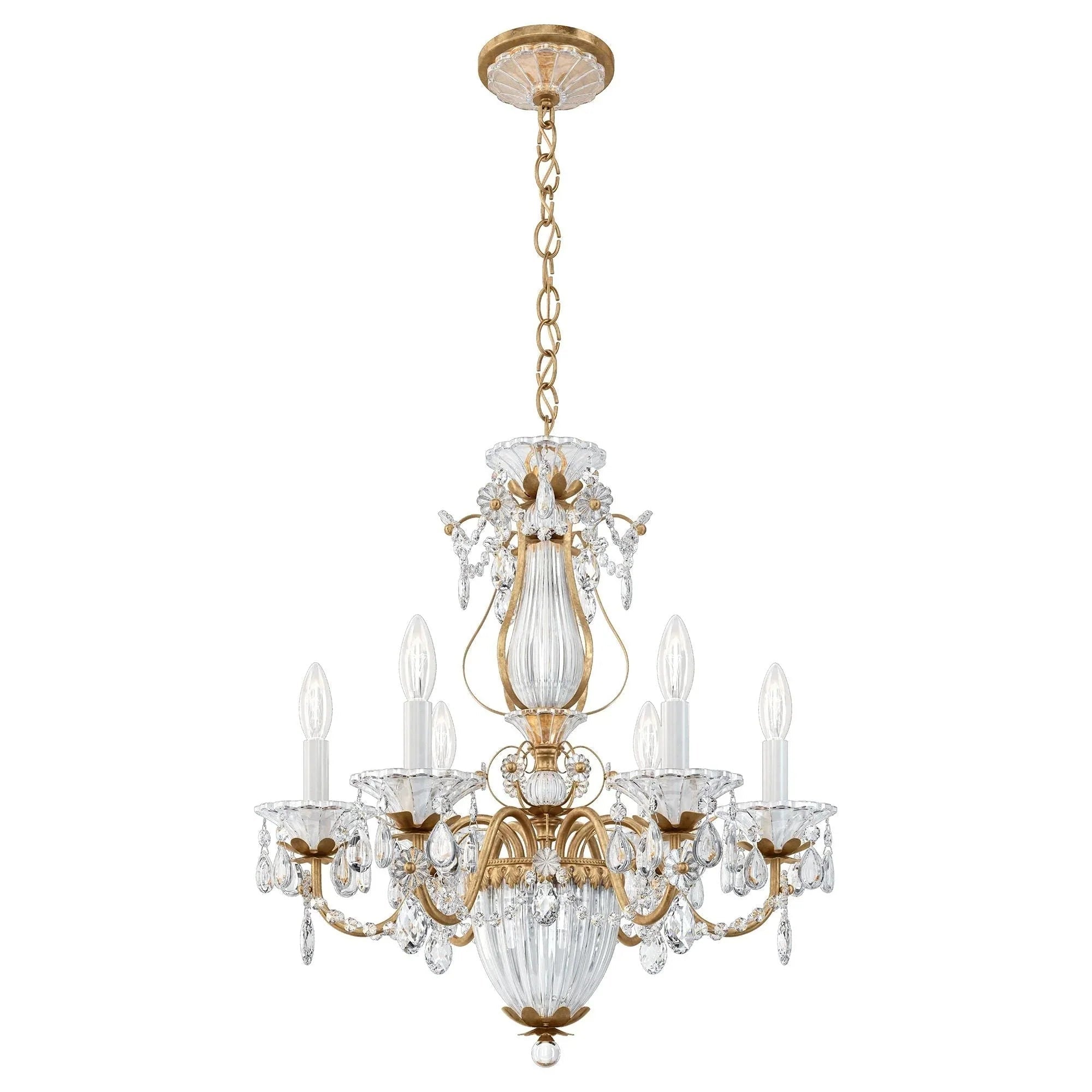 Bagatelle 7 - Light Chandelier - Heirloom BronzeBlushlighting