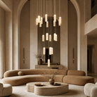 Bamboo Zen Modern Multi-Tier Cluster Chandelier - Blushlighting