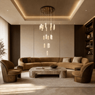 Bamboo Zen Modern Multi-Tier Cluster Chandelier - Blushlighting
