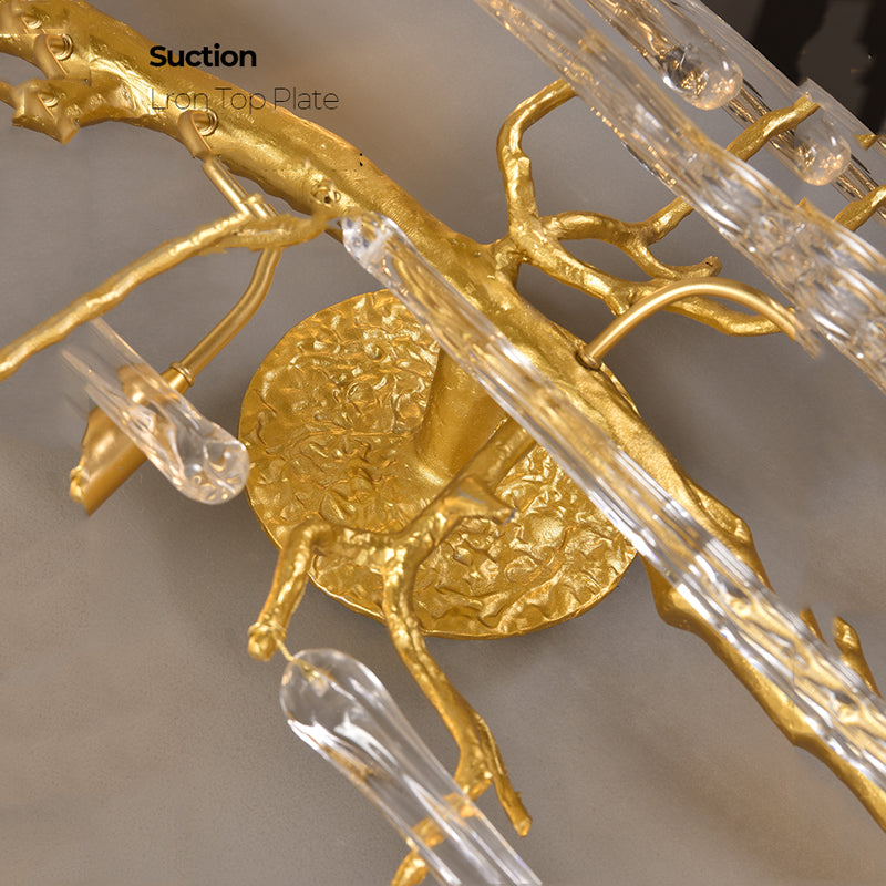 Beathe Light Luxury Crystal Branch Wall Sconce-Wall Sconce-Blushlighting