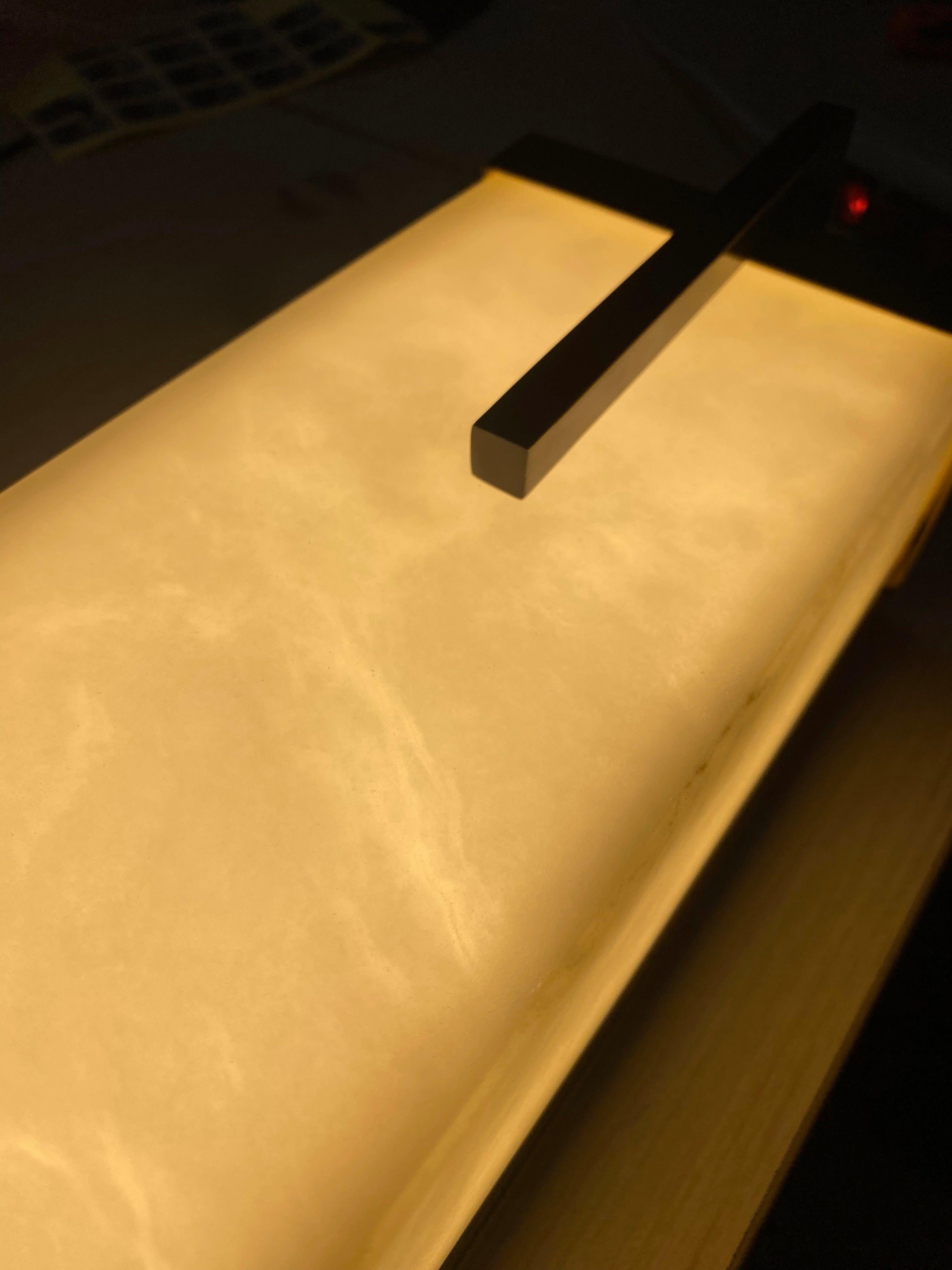 Beckett Alabaster Wall Sconce - ∅ 4.7″ x H 31.5″ Set of 2BronzeBlushlighting