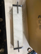 Beckett Alabaster Wall Sconce - ∅ 4.7″ x H 31.5″ Set of 2BronzeBlushlighting