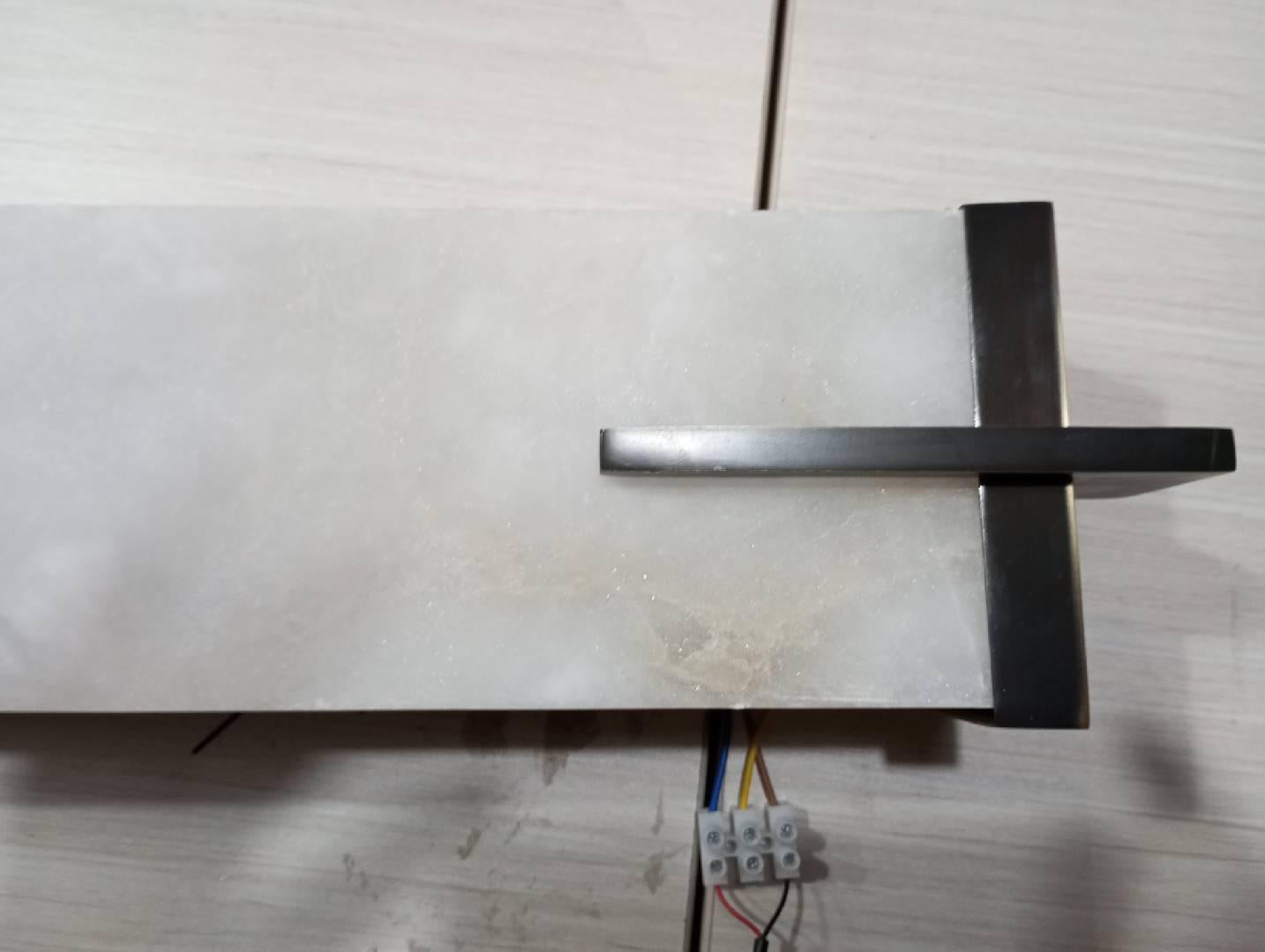 Beckett Alabaster Wall Sconce - ∅ 4.7″ x H 31.5″ Set of 2BronzeBlushlighting