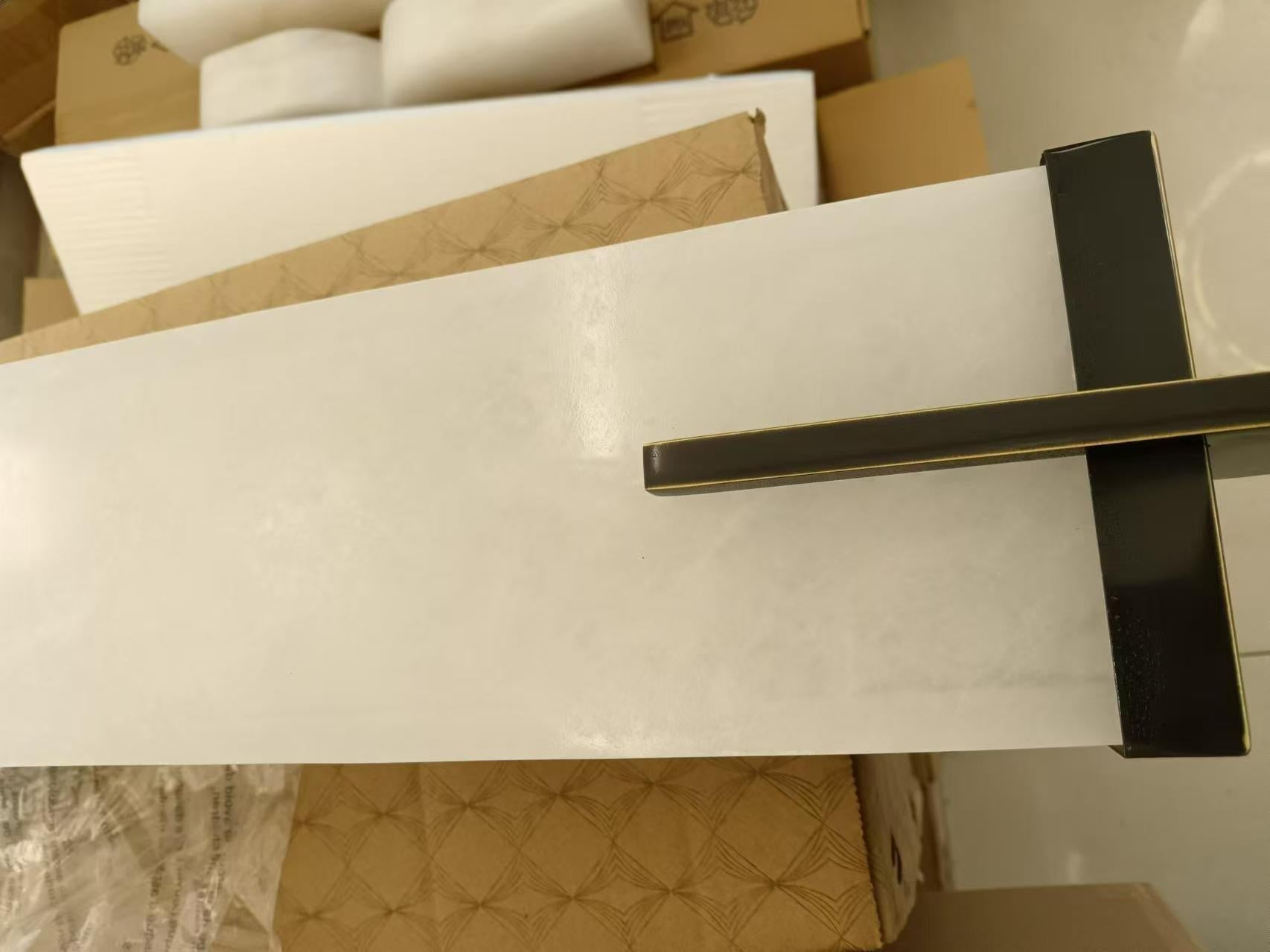 Beckett Alabaster Wall Sconce - ∅ 4.7″ x H 31.5″ Set of 2BronzeBlushlighting