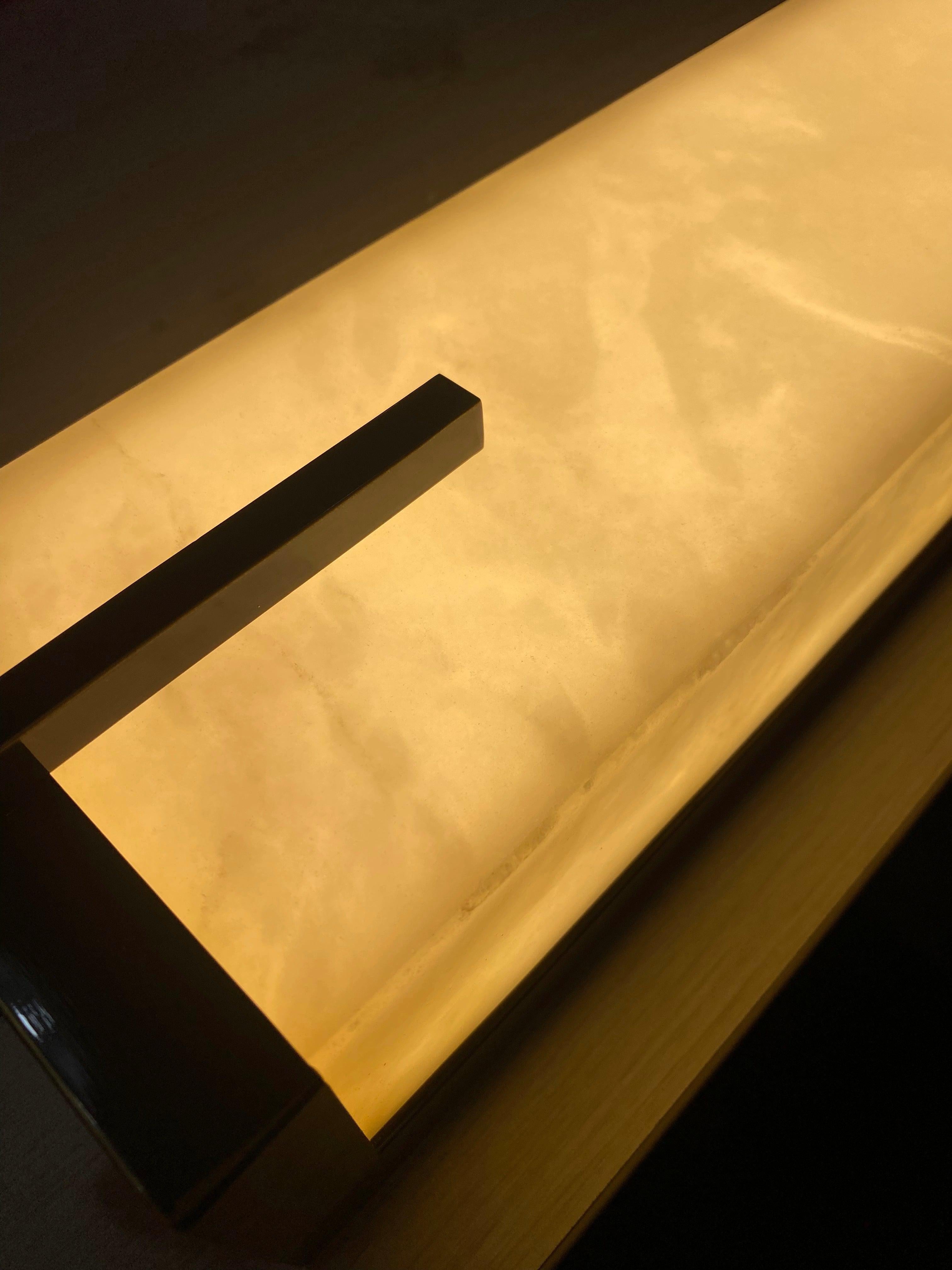 Beckett Alabaster Wall Sconce - ∅ 4.7″ x H 31.5″ Set of 2BronzeBlushlighting