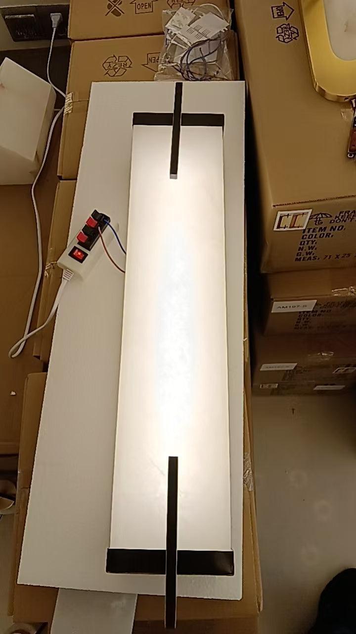 Beckett Alabaster Wall Sconce - ∅ 4.7″ x H 31.5″ Set of 2BronzeBlushlighting