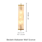 Beckett Alabaster Wall Sconce