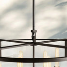 Beckmen Glass Lantern Modern Round Chandelier 33''44"55''-