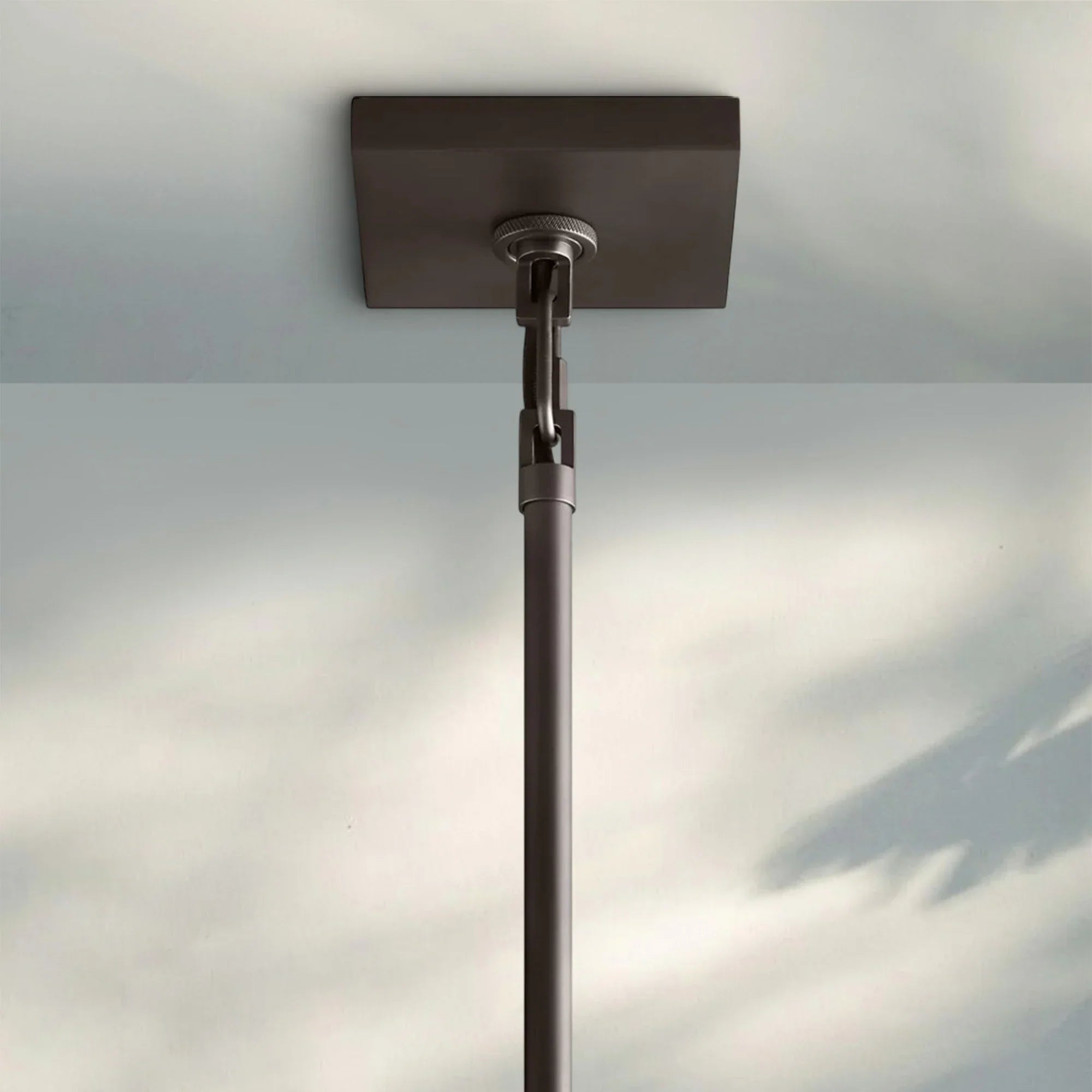 Beckmen Glass Lantern Modern Round Chandelier 33''44"55''-