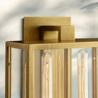 Beckmen Glass Lantern Outdoor Wall Sconce 18'' 21'' 28''-