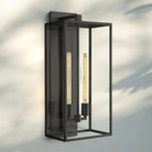 Beckmen Glass Lantern Outdoor Wall Sconce 18'' 21'' 28''-