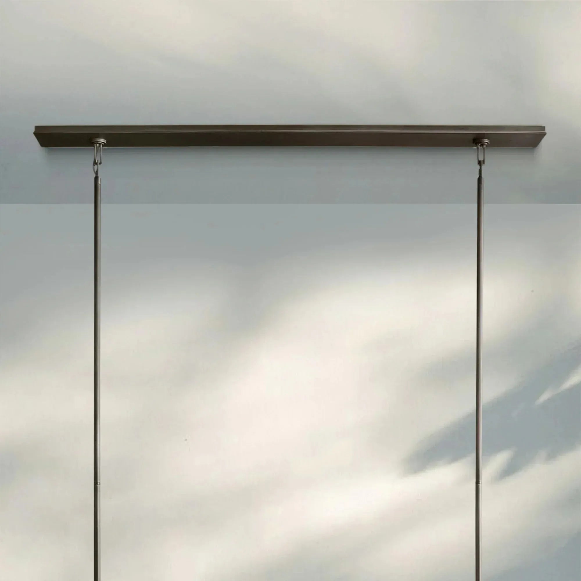 Beckmen Glass Retangular Chandelier for Living Room, Dining Table 54'' 72''-