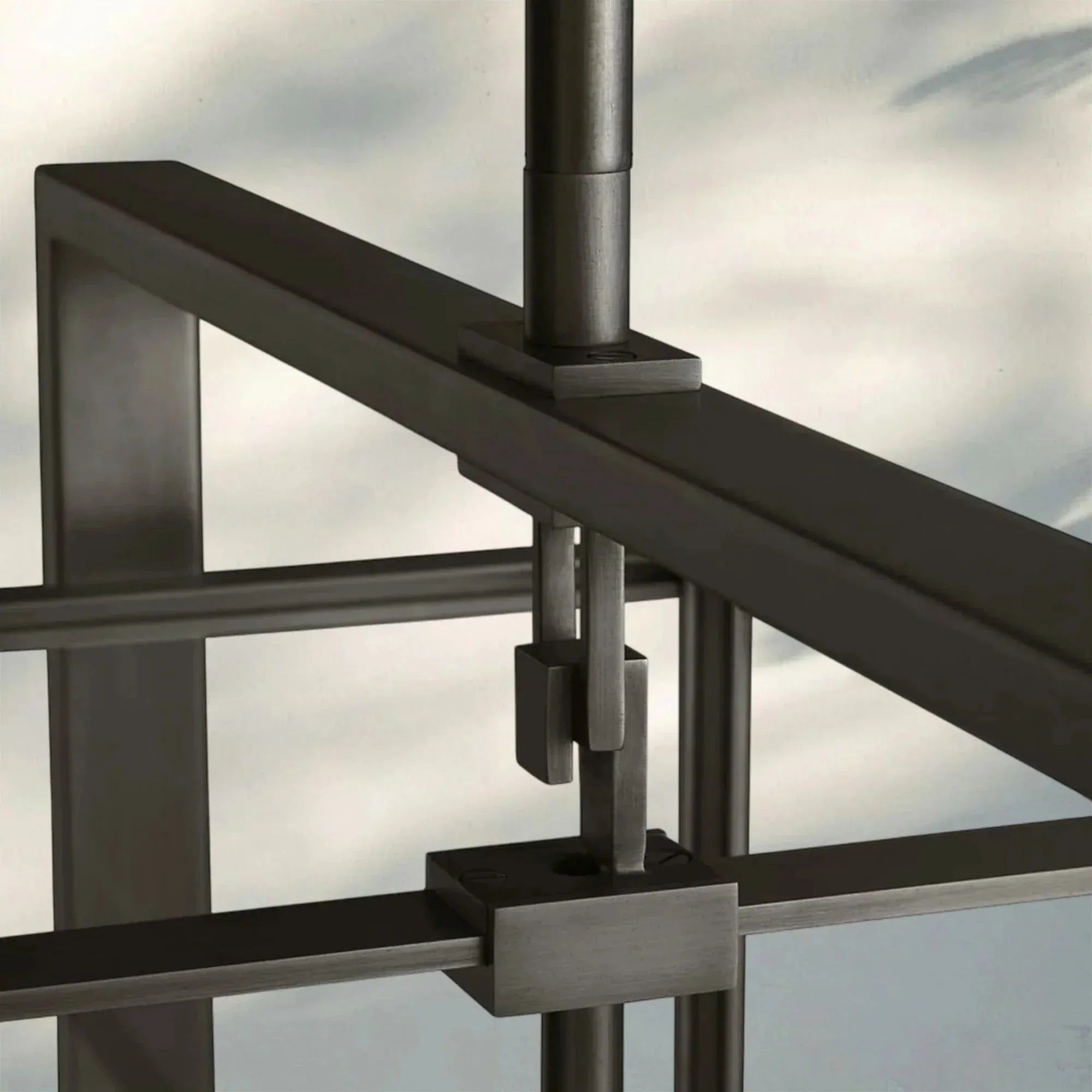 Beckmen Glass Retangular Chandelier for Living Room, Dining Table 54'' 72''-