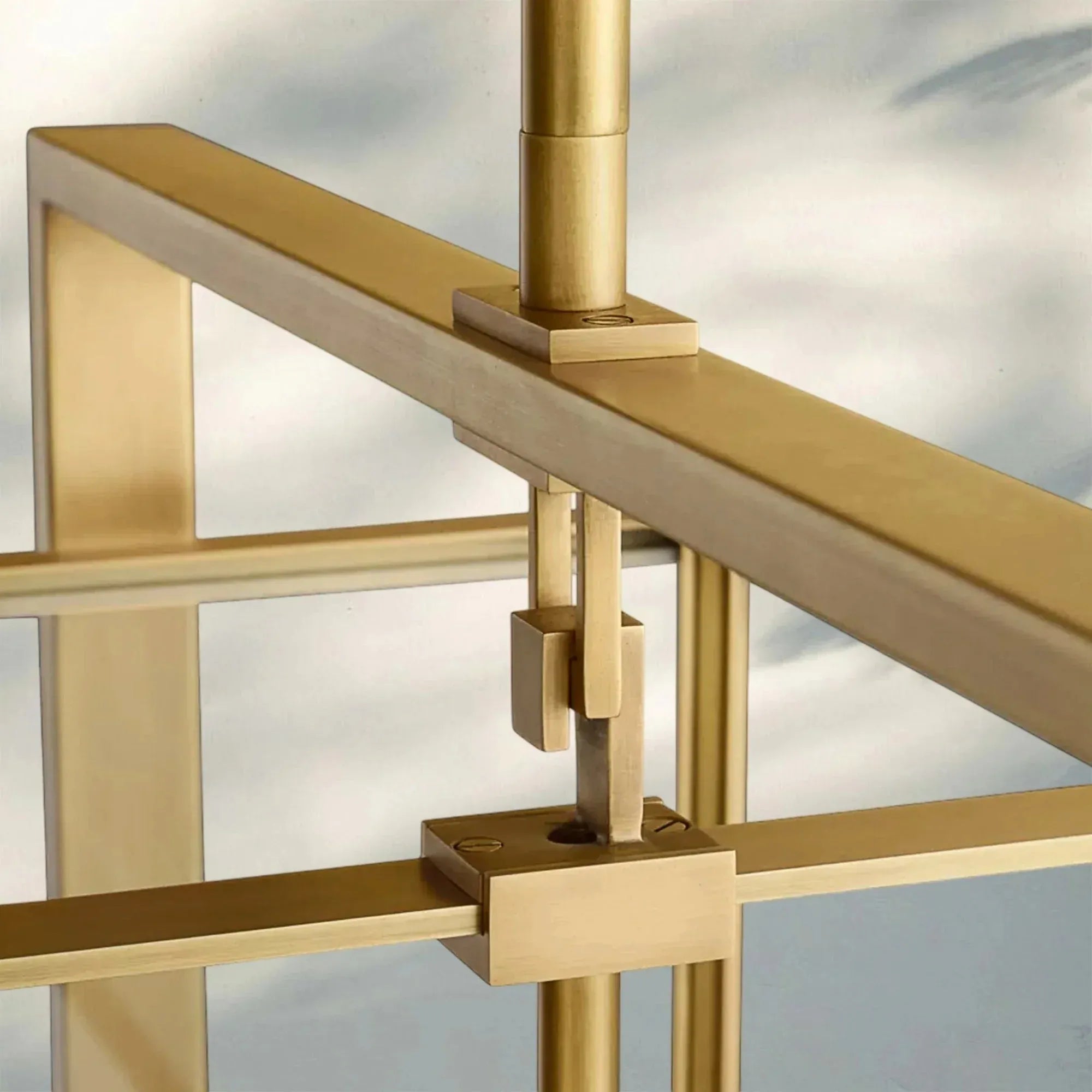 Beckmen Glass Retangular Chandelier for Living Room, Dining Table 54'' 72''-