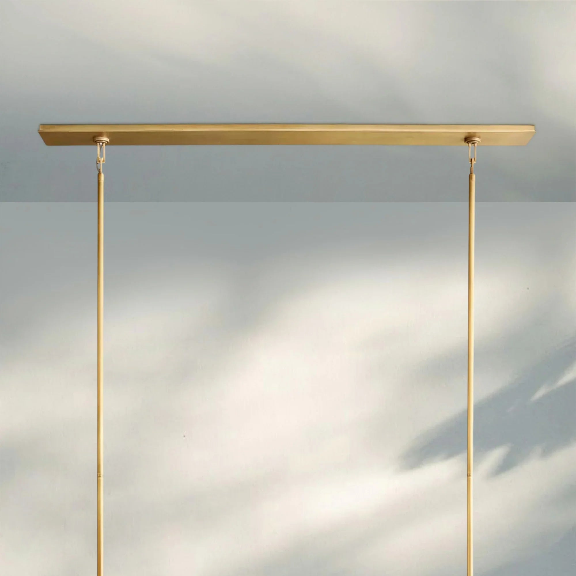 Beckmen Glass Retangular Chandelier for Living Room, Dining Table 54'' 72''-