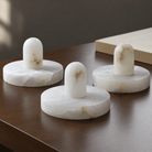 Bedroom Pendant Light | Alabaster Disc Minimalist | Discora - D20 x H20 cm (7.9 x 7.9 in)Blushlighting