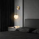 Bedroom Wall Pendant | Spanish Alabaster Mid-Century Modern | Orlena - Ø12 cmBlushlighting