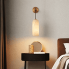 Bedroom Wall Pendant | Spanish Alabaster Modern | Lucera - Ø3.54 × H10.24 inBlushlighting