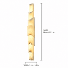 Bedroom Wall Sconce | Layered Alabaster Organic Modern | Stravelle - H59 x W9 cm (23.2 x 3.5 in)Blushlighting