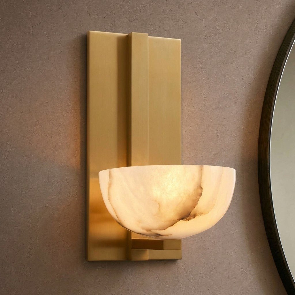 Belmira Alabaster Sconce - ALABASTERBlushlighting