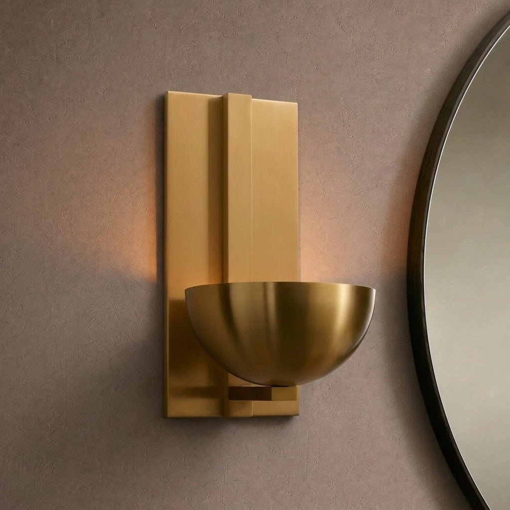 Belmira Alabaster Sconce - BRASSBlushlighting