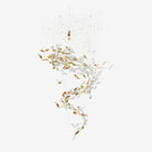 Bennett Chandelier - ∅ 23.6″ x 39.4″ / Dia 60cm x 100cmWhite & GoldWarm LightBlushlighting