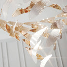 Bennett Chandelier - ∅ 23.6″ x 39.4″ / Dia 60cm x 100cmWhite & GoldWarm LightBlushlighting