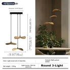 Bidi Multi Light Pendant Chandelier - Light WoodRound 3 LightBlushlighting