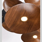 Bidi Multi Light Pendant Chandelier - Light WoodRound 10 LightBlushlighting