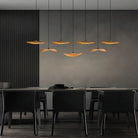Bidi Multi Light Pendant Chandelier - Light WoodRound 7 LightBlushlighting