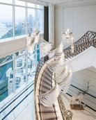 Bird Feather Wings LED Chandelier - Dia 200cm x H 250cm / ∅ 78.7″ x H 98.4″Silver & WhiteWarm LightBlushlighting