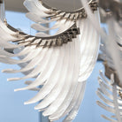 Bird Feather Wings LED Chandelier - Dia 200cm x H 250cm / ∅ 78.7″ x H 98.4″Silver & WhiteWarm LightBlushlighting