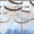 Bird Feather Wings LED Chandelier - Dia 200cm x H 250cm / ∅ 78.7″ x H 98.4″Silver & WhiteWarm LightBlushlighting