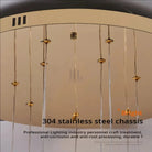 Bird Spiral Long Led Chandelier for Staircase and Foyer - Gold6 LightsCool white 6000KBlushlighting