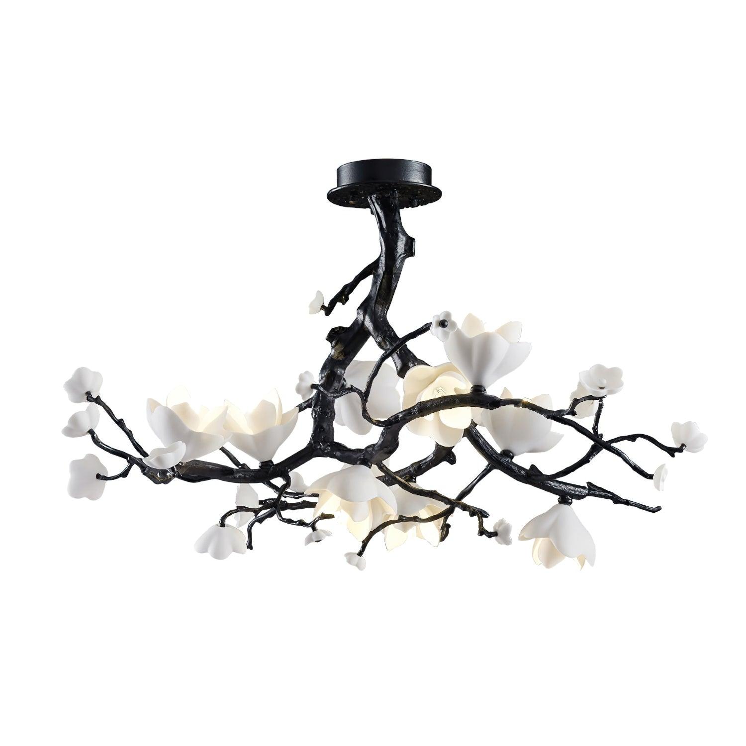 Black Branch Copper Tree Chandelier - ∅ 31.5″ x H 17.7″ / Dia 80cm x H 45cmDark CopperBlushlighting