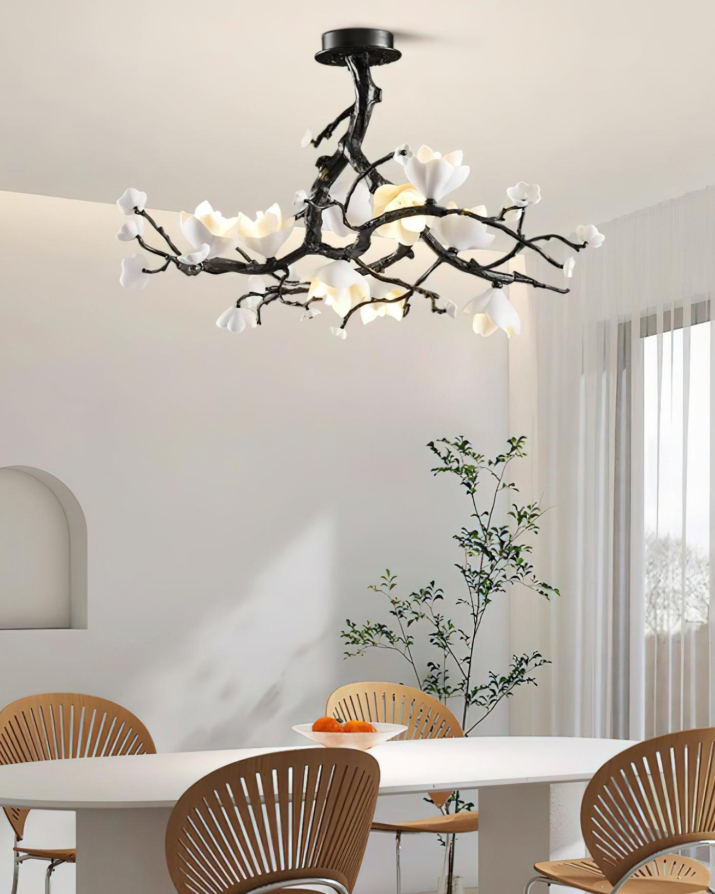 Black Branch Copper Tree Chandelier - ∅ 31.5″ x H 17.7″ / Dia 80cm x H 45cmDark CopperBlushlighting