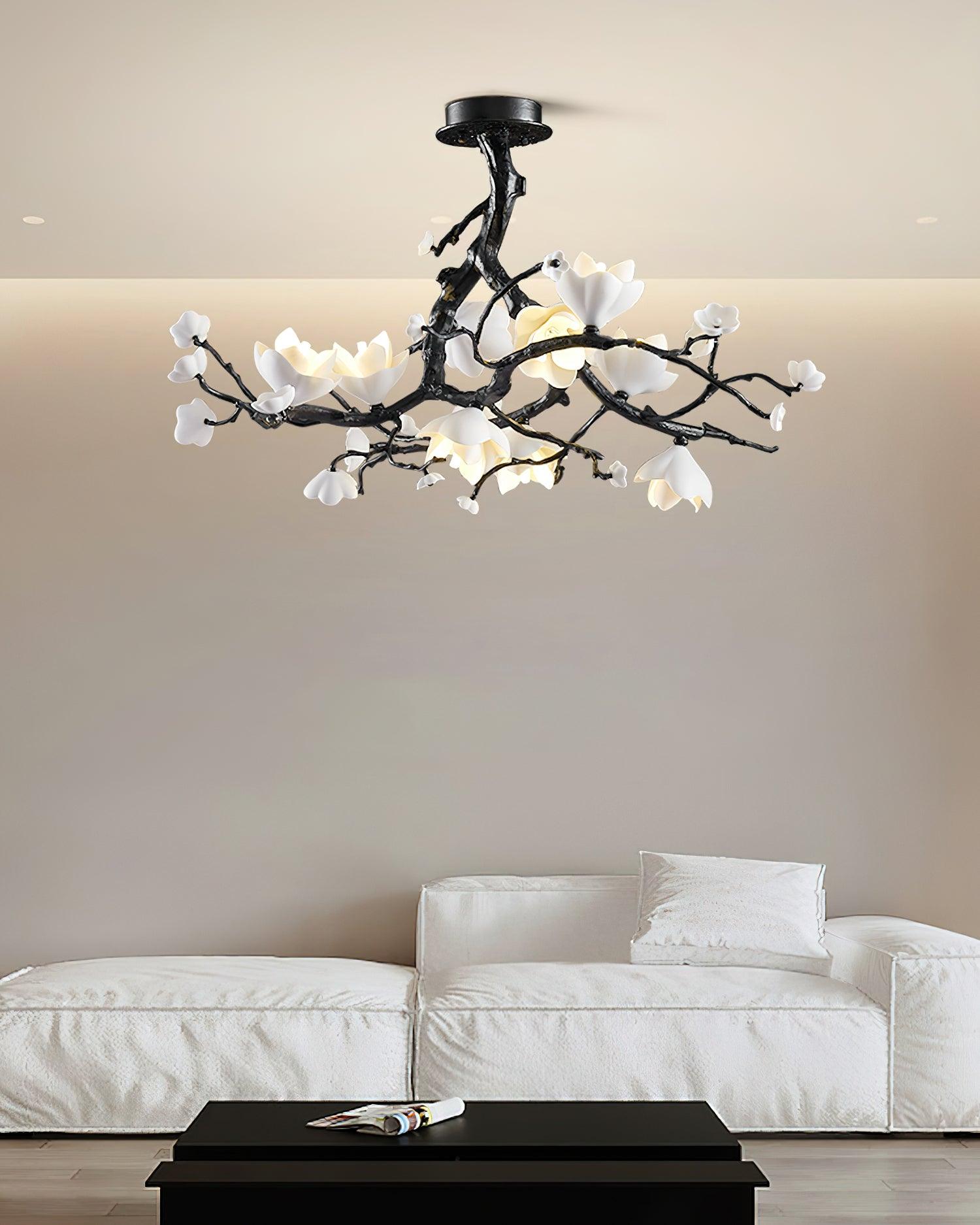 Black Branch Copper Tree Chandelier - ∅ 31.5″ x H 17.7″ / Dia 80cm x H 45cmDark CopperBlushlighting