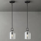 Black Crystal Modern Pendant Light with Adjustable 78‑Inch Height - 3 - Black - 5in - 1PC - RodsBlushlighting