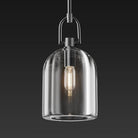 Black Crystal Modern Pendant Light with Adjustable 78‑Inch Height - 3 - Black - 5in - 1PC - RodsBlushlighting