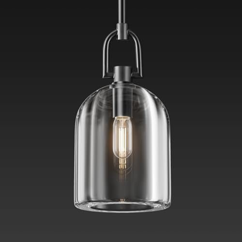 Black Crystal Modern Pendant Light with Adjustable 78‑Inch Height - 3 - Black - 5in - 1PC - RodsBlushlighting