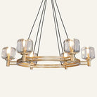 Black Round 36" K9 Crystal Chandelier with Adjustable Height - Black - Round - 36inBlushlighting