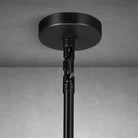 Black Round Crystal Chandelier, 36" K9 Crystal Chandeliers for Dining Room - Blushlighting