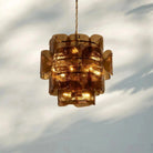 Blaire Round Chandelier - BrownBlushlighting