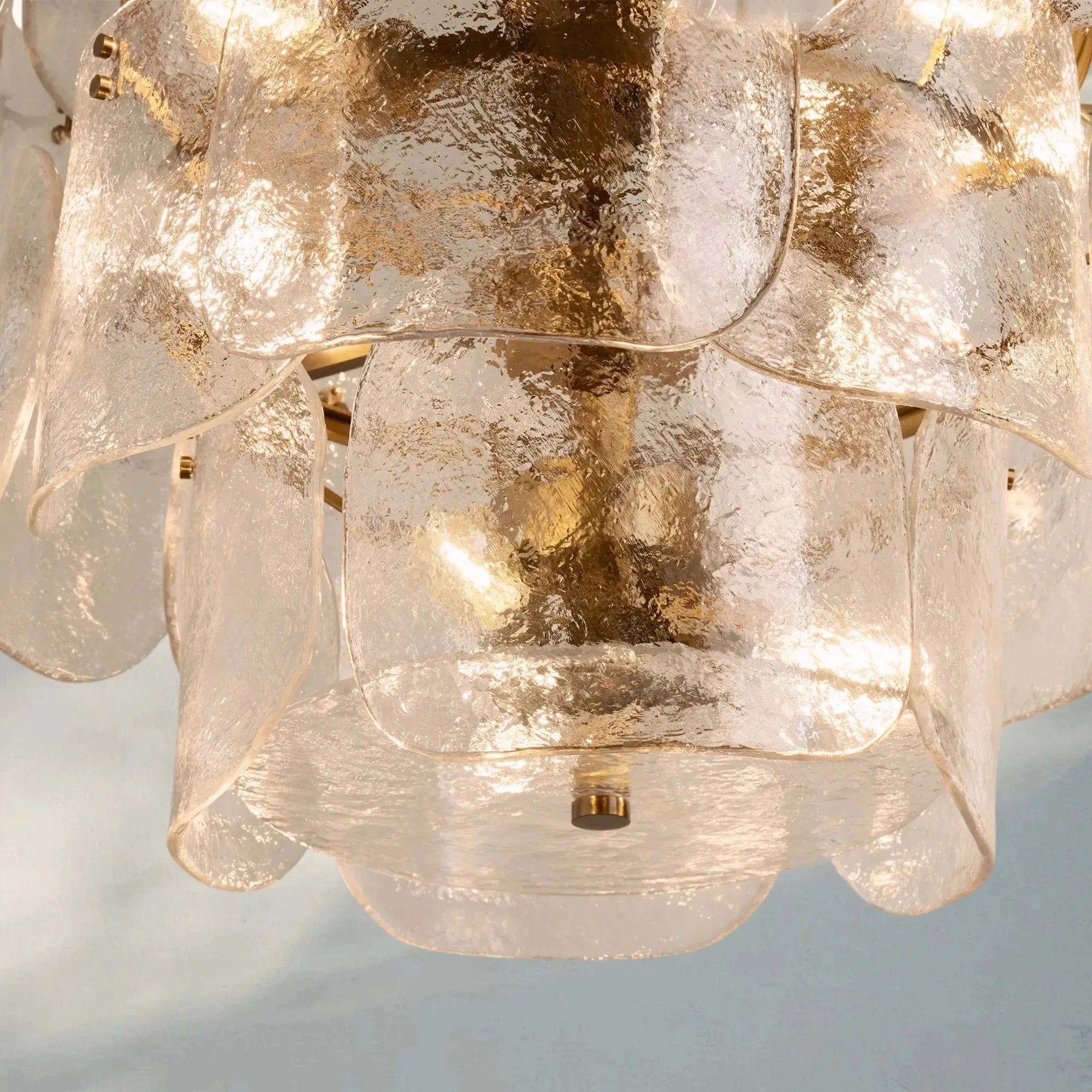 Blaire Round Chandelier - ClearBlushlighting