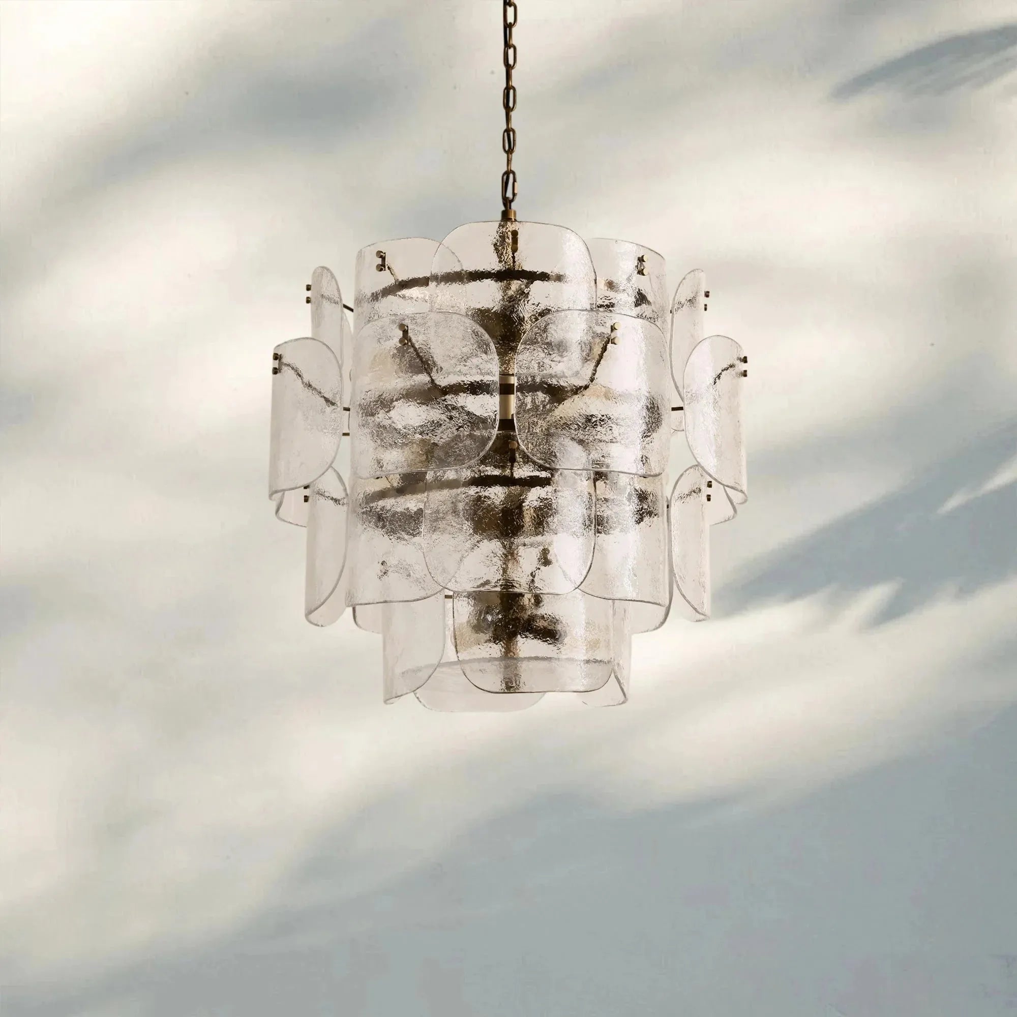 Blaire Round Chandelier - ClearBlushlighting