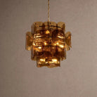 Blaire Round Chandelier - BrownBlushlighting