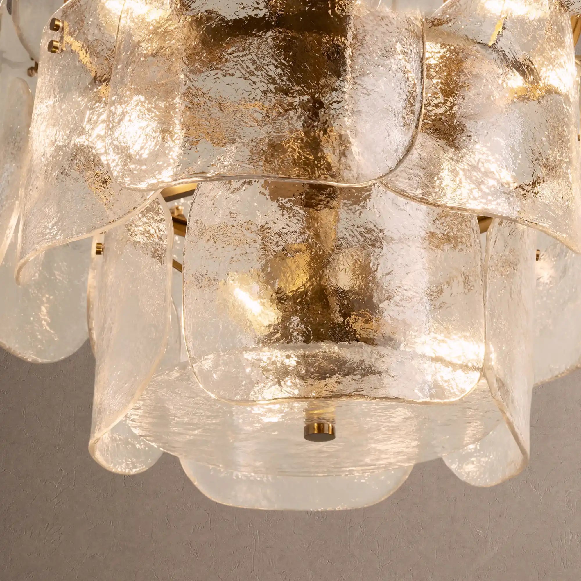 Blaire Round Chandelier - ClearBlushlighting